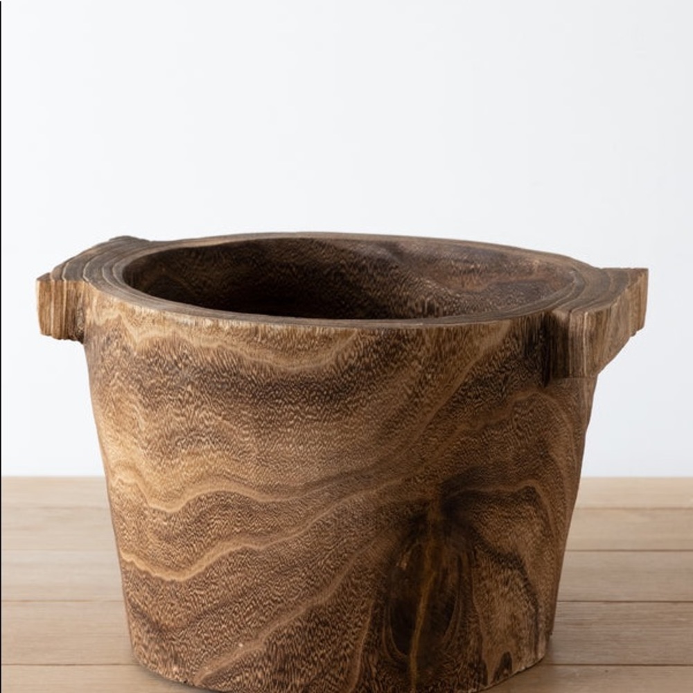 Anthropologie-Paulownia Wood Bin - Picture 5 of 10